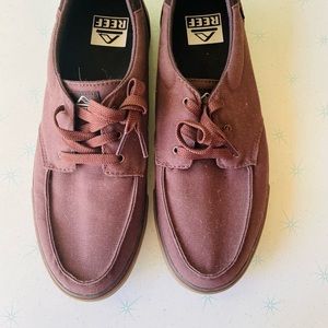 REEF men’s skater surfer brown canvas tennis shoes sneakers size 9.5 dudes